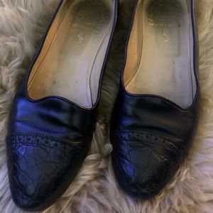 Ralph Lauren cap-toe leather flats